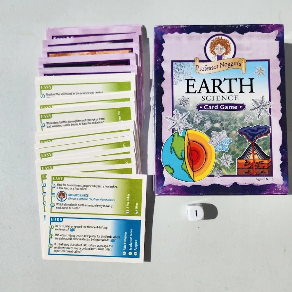 Professor Noggin's Earth Science Card Game Fun and Educational Family Trivia